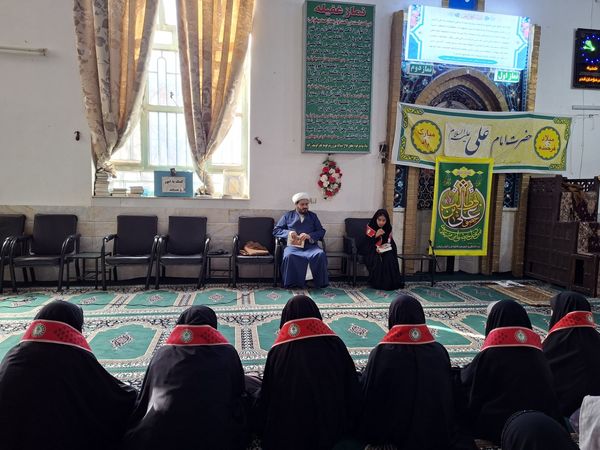 مراسم اعتکاف دانش آموزی آموزشگاه مریم سنگان شهرستان رشتخوار