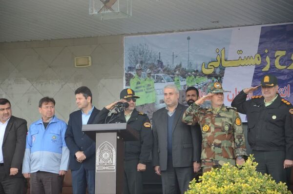 برگزاری رزمایش طرح زمستانه پلیس‌راه فرماندهی انتظامی استان گلستان
