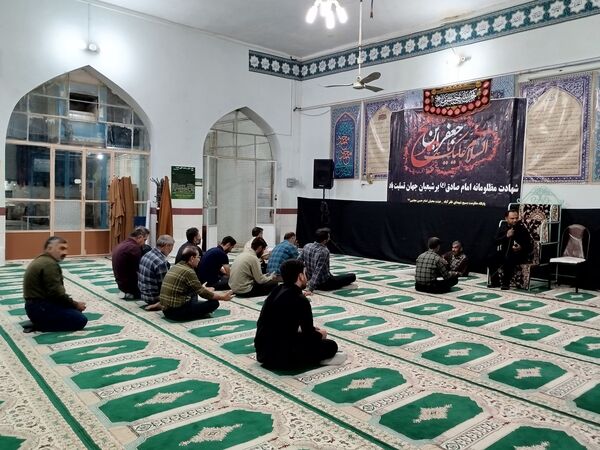 مراسم عزاداری شهادت امام جعفر صادق(ع) در روستای ظفرآباد 