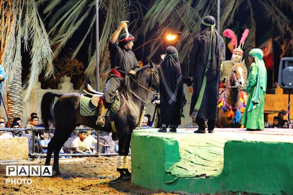 پرده نهم سوگواره ملی تعزیه دهزیار به نام سیدالشهدا(ع) رقم خورد
