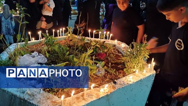 مراسم شام غریبان در گلزار شهدای یاسوج