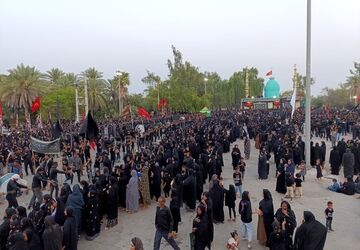 مراسم عزاداری تاسوعای حسینی در رودان