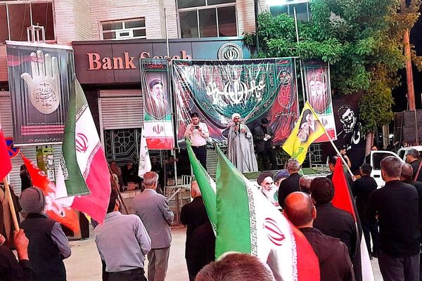 مراسم عزاداری شب های دهه اول محرم در شهرستان درگزین با حضور عزاداران شهر شاهنجرین