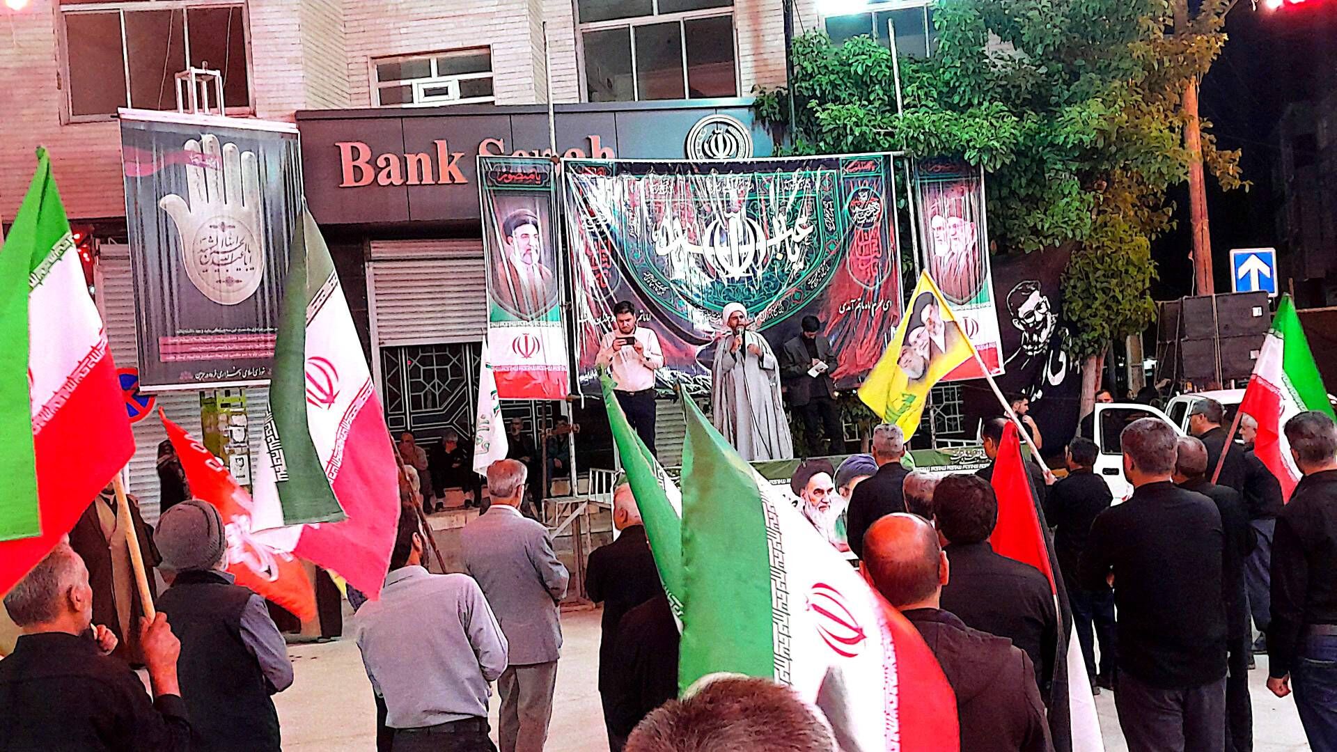 مراسم عزاداری شب های دهه اول محرم در شهرستان درگزین با حضور عزاداران شهر شاهنجرین