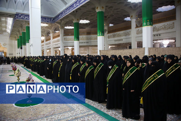 آیین خطبه خوانی خادمان حرم حضرت معصومه(س) به مناسبت روز قم