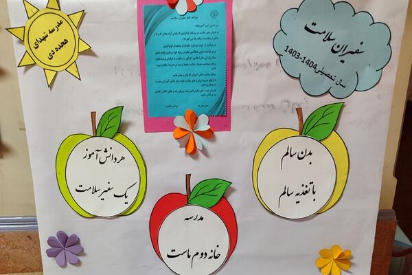 افتتاحیه «سفیران سلامت» در دبستان هجده دی ناحیه 2 شهرری 