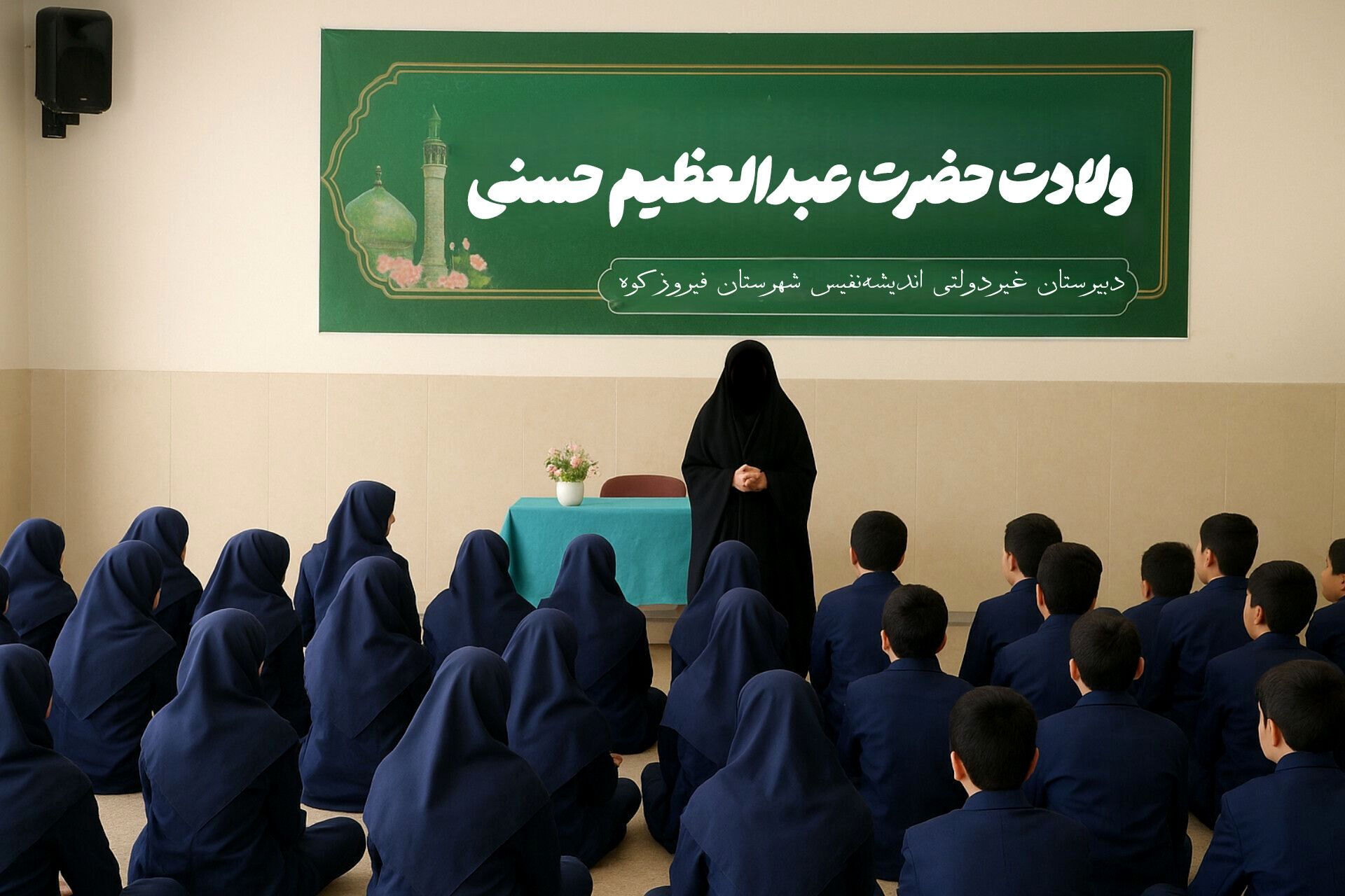 آشنایی دانش‌آموزان با سیره و فضائل حضرت عبدالعظیم حسنی، الهام‌بخش آنان در مسیر تحصیل و رشد اخلاقی است