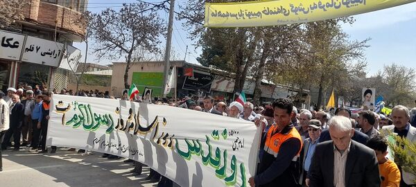 راهپیمایی روز قدس در شهرستان سملقان 
