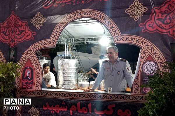 قرارگاه مرکزی اسکان مراسم وداع و تشییع رهبر شهید توسط شهرداری نصیرشهر
