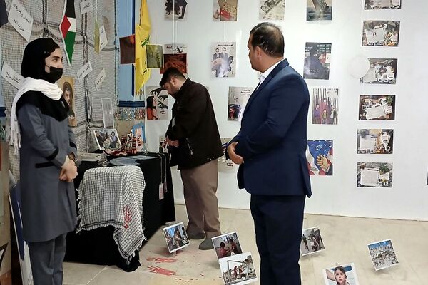 نمایشگاه غزه در مدرسه شهدای گمنام شهر پرند