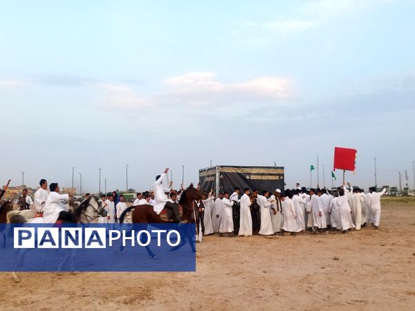 بازسازی واقعه غدیر در محله شهر قائم قم