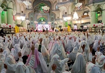 جشن عبادت ۳۰۰۰ نفره فرشتگان آرمانی در حرم حضرت عبدالعظیم حسنی (ع) شهرری