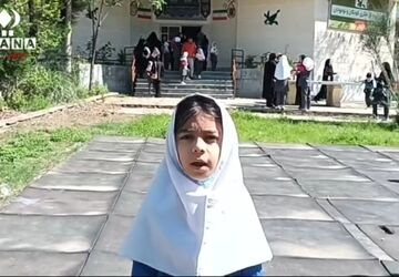دانش آموزان گالیکش در اربعین شهدای میناب