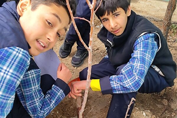 گرامیداشت روز درختکاری در دبستان امام حسن مجتبی(ع) رودهن 