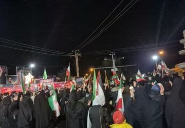 کاروان خودرویی مردم انقلابی منطقه کشاورز