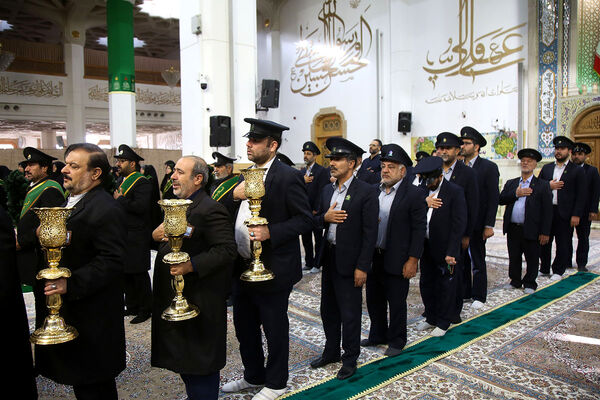 آیین خطبه خوانی خادمان حرم حضرت معصومه(س) به مناسبت روز قم