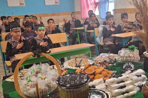 مراسم عزاداری ایام فاطمیه و بزرگداشت شهادت حضرت زهرا (س)  و افتتاح کلاس سایت دبستان شهید نوروزعلی حسینی