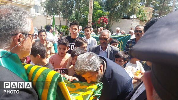 کاروان «در پناه خورشید» میهمان رزق‌آباد کاشمر شد