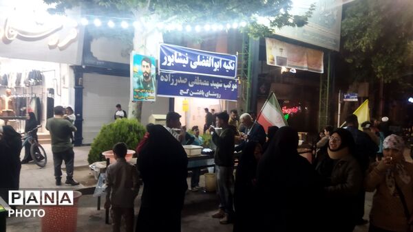 فعالیت موکب مردمی مصطفی صدر زاده در پنجاه و هشتمین شب از اجتماعات مردمی 