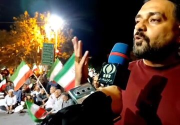 شور و شوق حضور انقلابی مردم در تجمعات شبانه میدان شهرداری قم