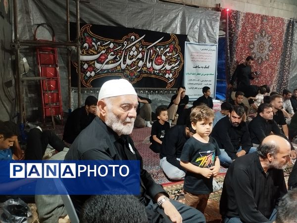 مراسم پرشور عزاداری شب تاسوعای حسینی در مسجد موسی‌ بن جعفر(ع) قروه