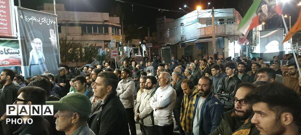 حضور مردم شهرستان کوهدشت در شب چهل و سوم از شهادت رهبر معظم انقلاب 