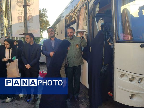 اعزام دانش‌آموزان دختر قائمشهری به اردوی راهیان نور