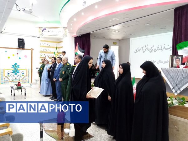  مراسم تحلیف فرماندهان واحد بسیج دانش آموزی خلیل آباد