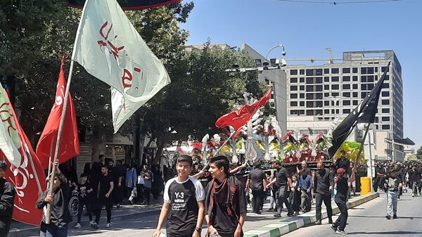 جاماندگان اربعین حسینی در مسیر حرم مطهر امام مهربانی