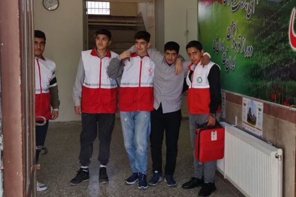 رزمایش پدافند غیرعامل در هنرستان امام‌علی(ع) شهرستان فیروزکوه