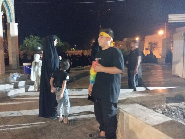 عزاداری هیات انصارالمهدی شهر جعفریه قم در یادمان شهدای گمنام 