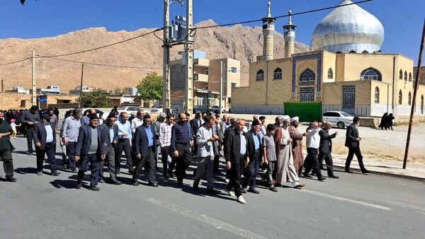 راهپیمایی بشارت نصر در شهر و بخش گندمان 