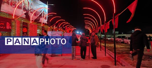 مراسم تشییع نمادین فاطمه زهرا(س)  در مسجد محمد رسول الله(ص) شهرستان شیروان