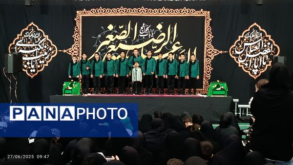 زمزمه‌های «یا علی‌اصغر(ع)» در مصلی زنجان طنین‌انداز شد