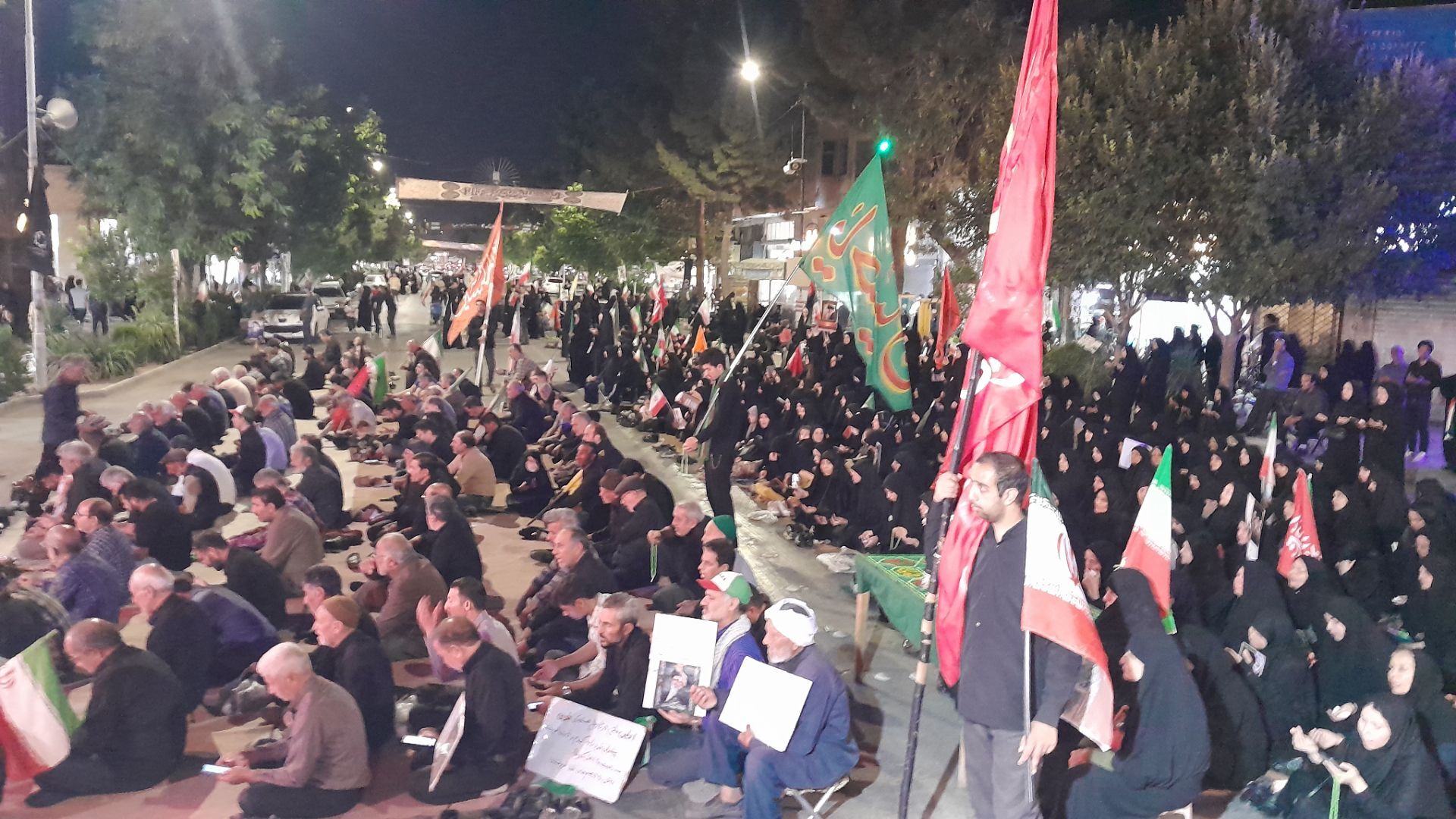طنین نوای ماتم در قلب نیشابور؛ صد و بیست و ششمین شب سوگواری برای رهبر شهید