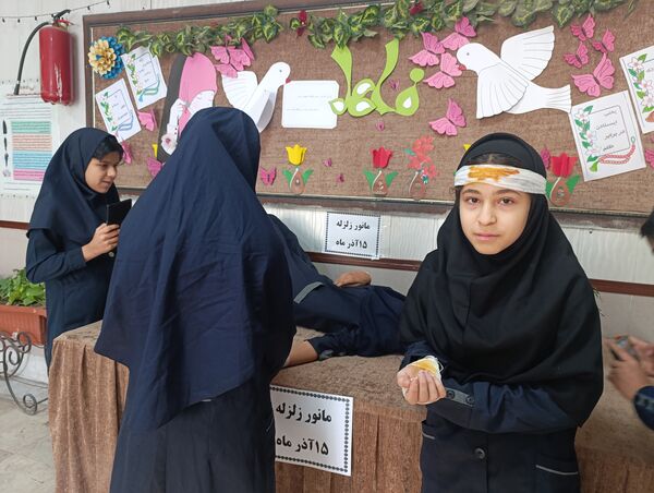 بیست‌وهفتمین مانور سراسری زلزله و ایمنی در دبیرستان میرزا جعفر سروقد