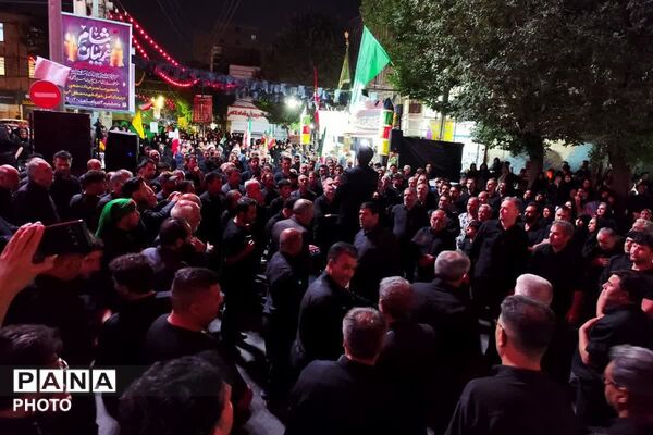 تجمع مردمی شهر صباشهر همزمان با مراسم شام غریبان  