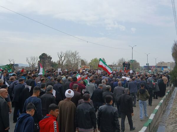 حضور پرشور مردم همیشه در صحنه محمدشهر در راهپیمایی روز قدس 