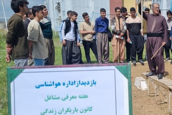 بازدید علمی دانش‌آموزان دبیرستان زانست بانه از اداره هواشناسی