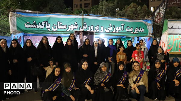 حضور پرشور دانش‌آموزان دبیرستان شهدای مظفر در نود و نهمین موج اجتماع مردمی پاکدشت