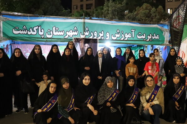 حضور پرشور دانش‌آموزان دبیرستان شهدای مظفر در نود و نهمین موج اجتماع مردمی پاکدشت