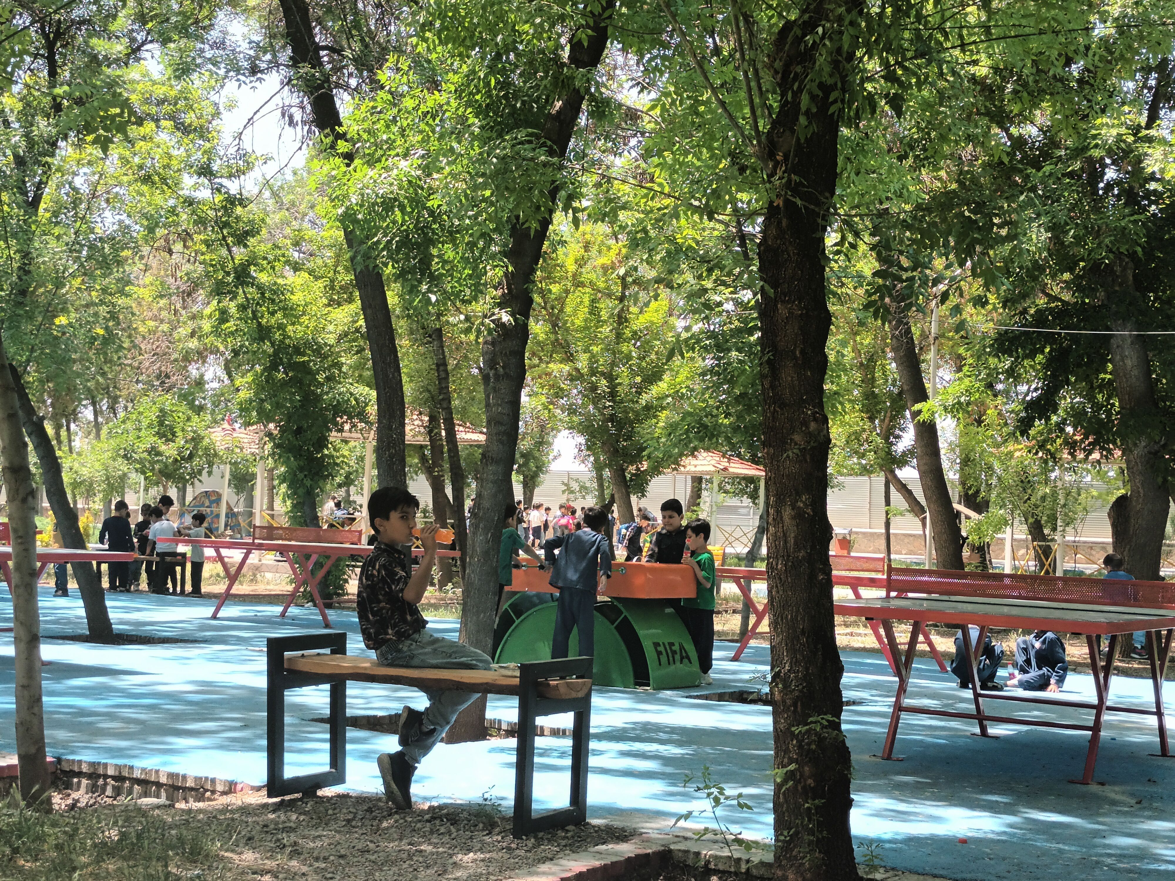 اردوی دانش‌آموزان مدرسه پسرانه مبین در پارک جنگلی شیروان