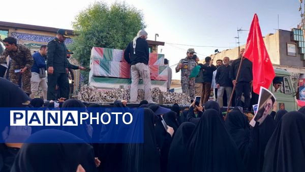 تشییع 8 شهید پدافند هوایی ارتش و هوافضای سپاه در قم