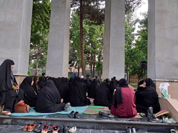 مراسم شهادت امام محمد باقر (ع) درکنار شهدای گمنام پارک وحدت آشخانه