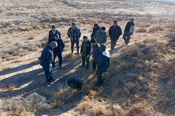 بازدید از قنات روستای پیشی دره جهت لایروبی