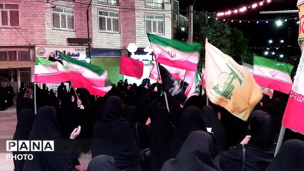مراسم عزاداری شب های دهه اول محرم در شهرستان درگزین با حضور هیئت عزاداران 