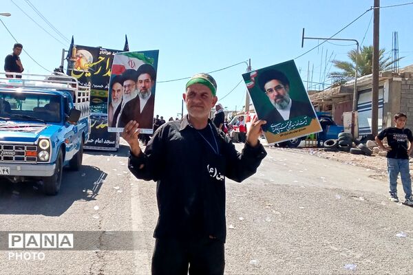 مراسم عاشورا در گلزار شهدای شهرستان لنده