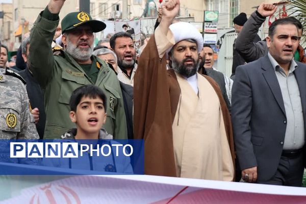 حماسه حضور مردم غیور باقرشهر و کهریزک در راهپیمایی ۲۲بهمن