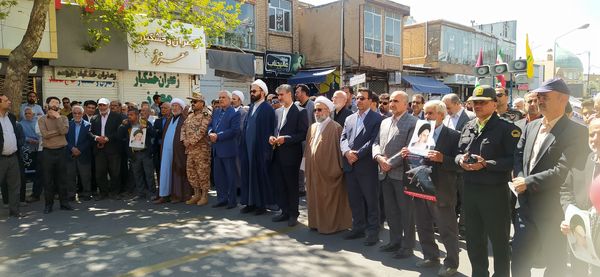 حضور مردم ولایتمدار شهرستان کاشمر در راهپیمایی روز جهانی قدس