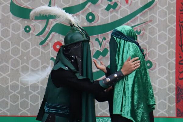 اجرای گروه نمایشی نقشینه به مناسبت ایام صفر و شهادت حضرت رقیه در آستان مقدس بی بی سکینه خاتون